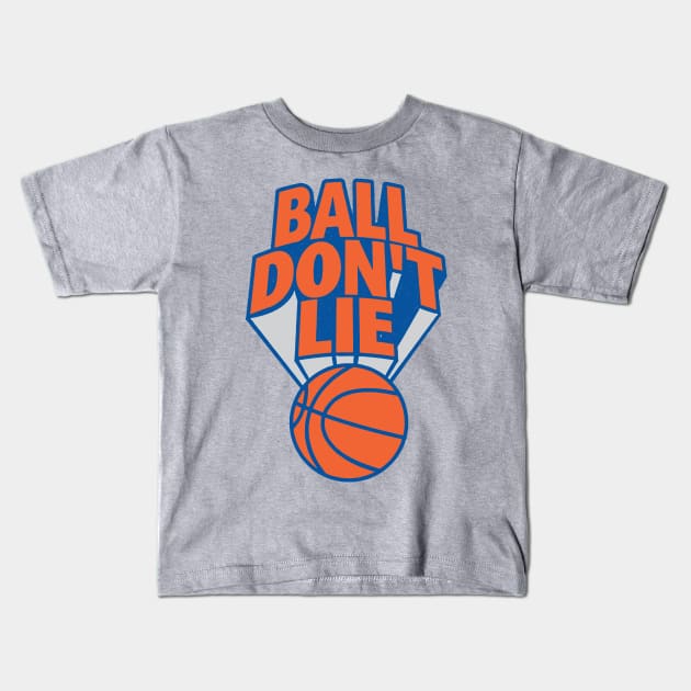 Ball Don't Lie Kids T-Shirt by Grid and Grind